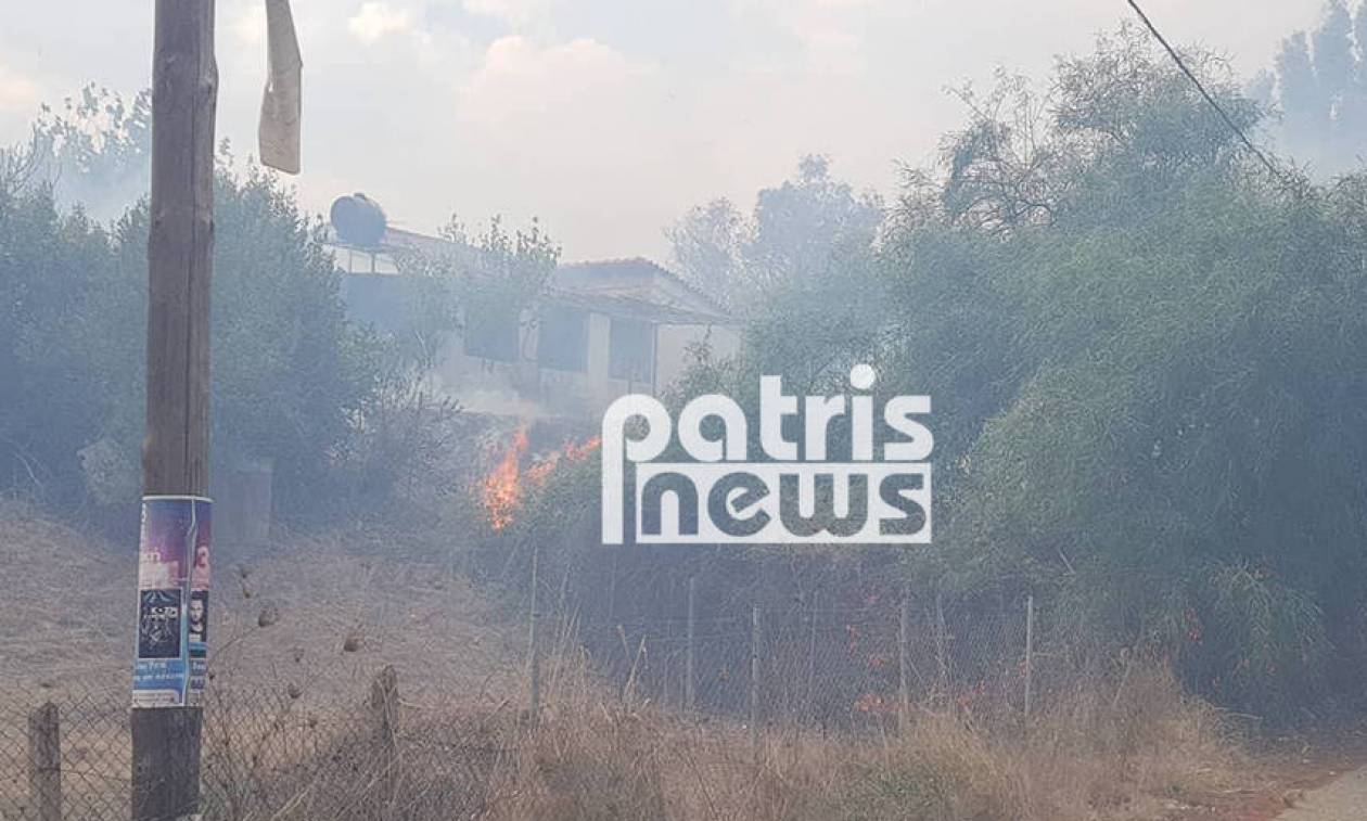 Φωτιά Ηλεία: Σώθηκε παρά τις αντίξοες καιρικές συνθήκες ο οικισμός Λέτρινα στη Σπιάτζα