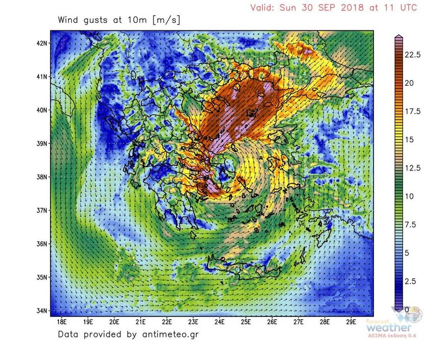 Κυκλώνας «Ζορμπάς» LIVE: Πώς θα κινηθεί τις επόμενες ώρες (χάρτες)