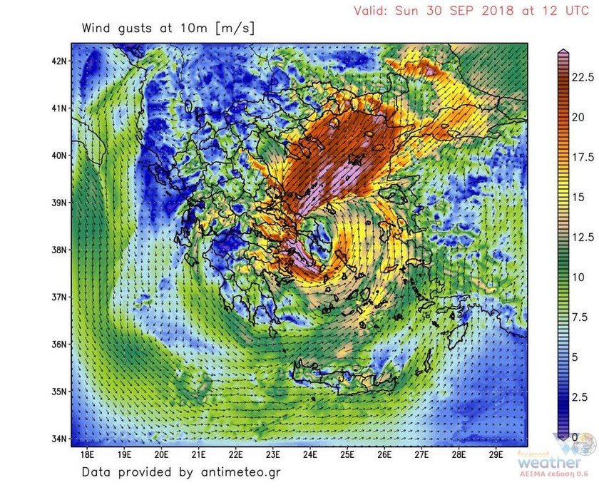 Κυκλώνας «Ζορμπάς» LIVE: Πώς θα κινηθεί τις επόμενες ώρες (χάρτες)