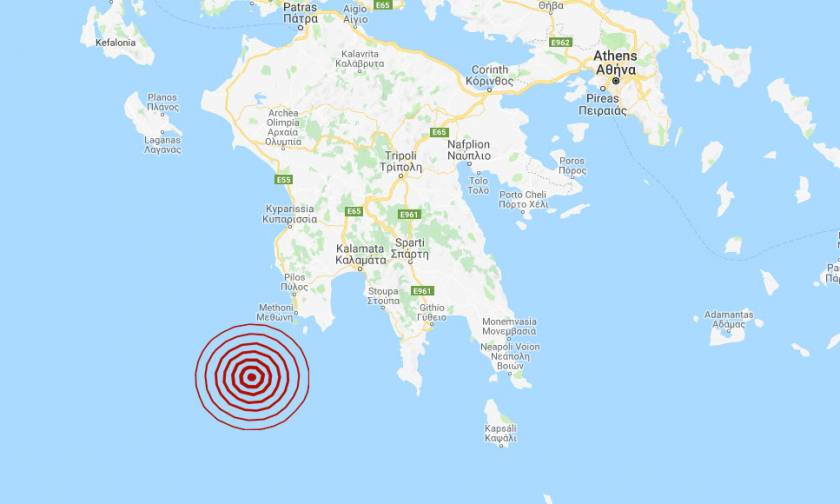 Σεισμός νοτιοδυτικά της Μεθώνης (pics)