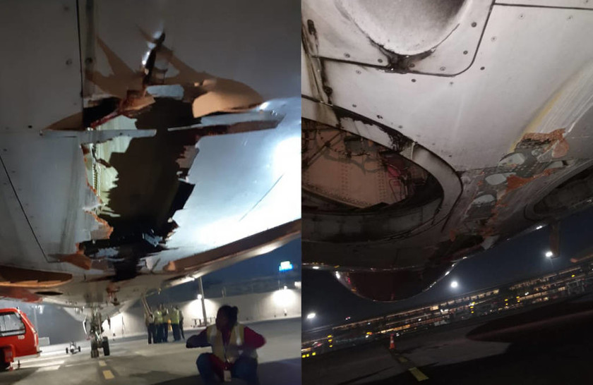 Βίντεο - ΣΟΚ! Αεροσκάφος χτύπησε σε τοίχο κατά την απογείωσή του και η πτήση συνεχίστηκε!