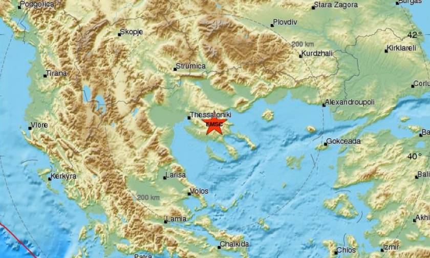 Light quake in Chalkidiki