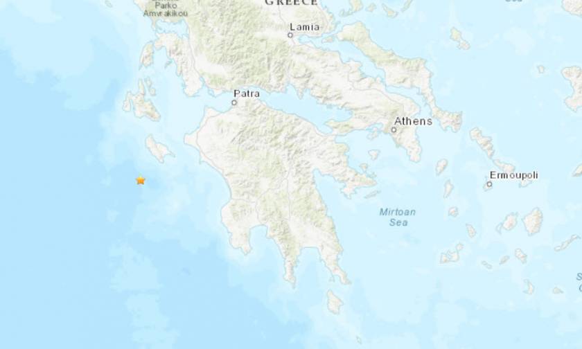 Σεισμός κοντά στη Ζάκυνθο - Μεγάλο μέγεθος δίνει το αμερικάνικο USGS