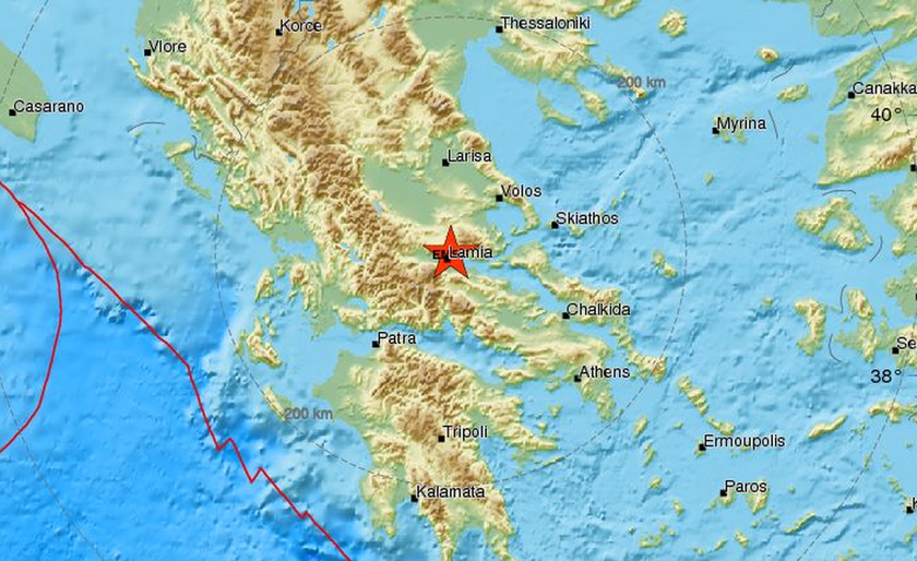 ΕΚΤΑΚΤΟ: Σεισμός ΤΩΡΑ στη Λαμία - Αισθητός μέχρι τη Θεσσαλονίκη
