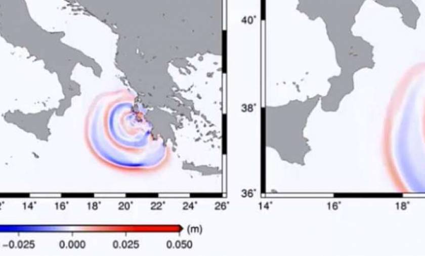 Σεισμός Ζάκυνθος: Καρέ – καρέ η πορεία του τσουνάμι μέχρι την Ιταλία