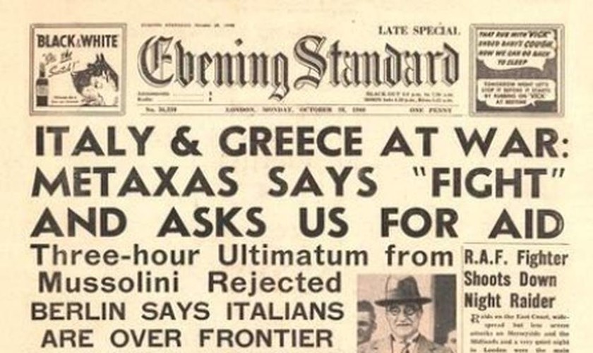 28η Οκτωβρίου - Η Βρετανία δεν ξεχνά: Στο εξής θα λέμε ότι οι ήρωες πολεμούν σαν Έλληνες