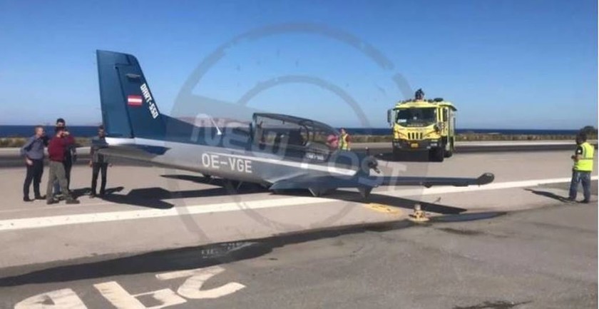 «Θρίλερ» στο αεροδρόμιο Ηρακλείου: Αεροσκάφος προσγειώθηκε με την κοιλιά (pics)