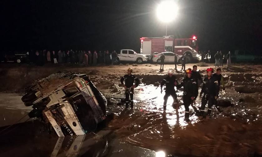 Φονικές πλημμύρες στην Ιορδανία: Εφτά νεκροί και πέντε αγνοούμενοι (vid)