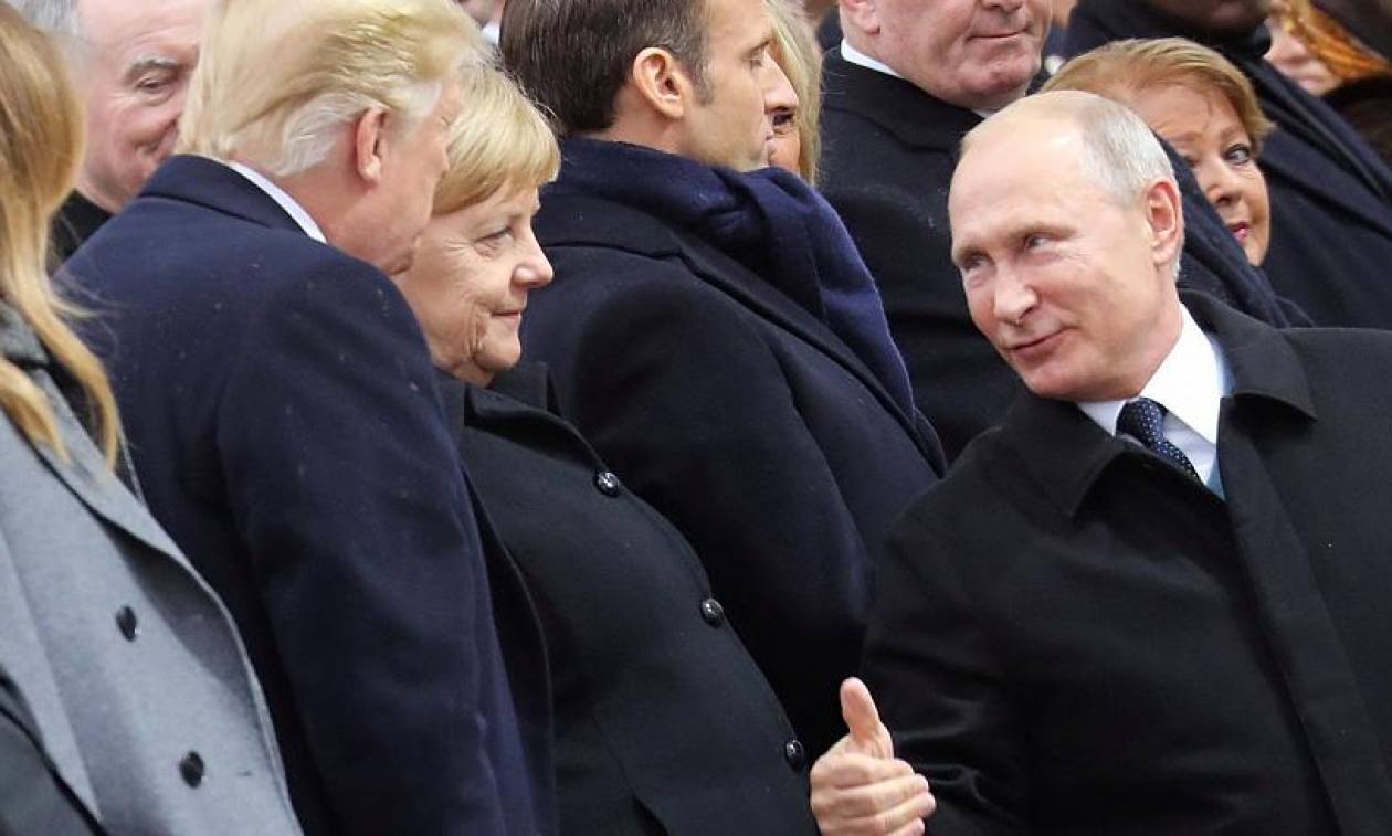 Τραμπ και Πούτιν είχαν μια «καλή» συνομιλία στο Παρίσι και θα τα ξαναπούν σύντομα (vid+pics)