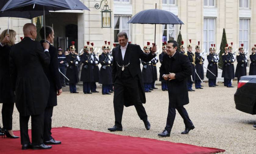 Tsipras spoke with Trump, Putin, Merkel, Erdogan in Paris