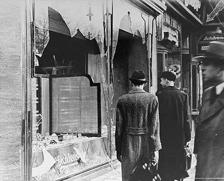 Kristallnacht example of physical damage