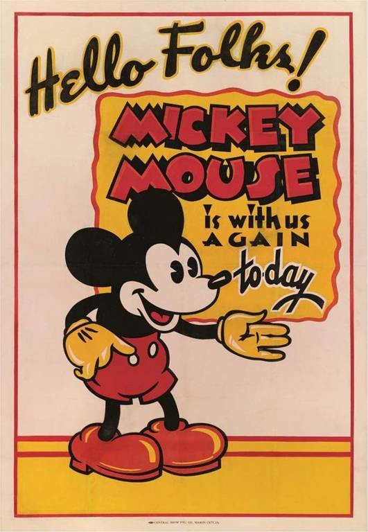 Στο «σφυρί» σπάνιες αφίσες του Μίκι Μάους – Δείτε ποιος ήταν ο… πρόγονός του! (pics)