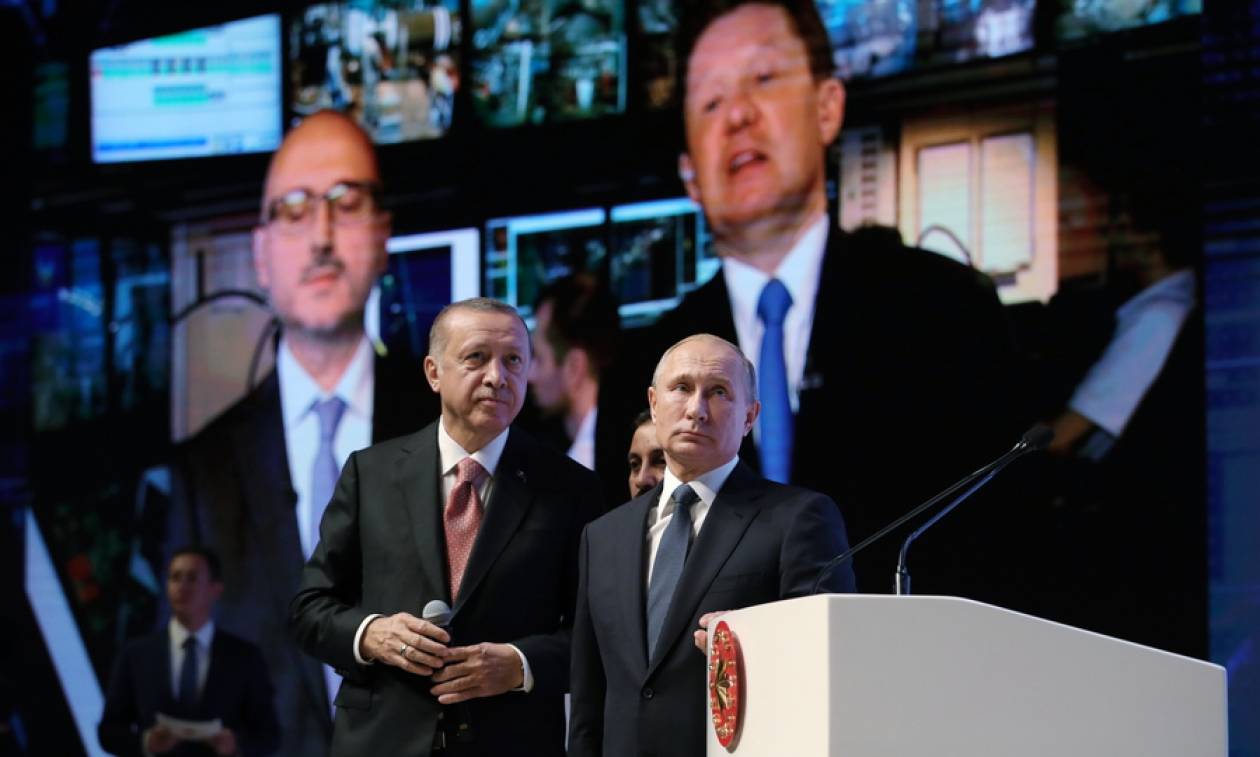 Ερντογάν και Πούτιν ξανά μαζί: Εγκαινίασαν τον αγωγό αερίου TurkStream που ενώνει Ρωσία και Τουρκία