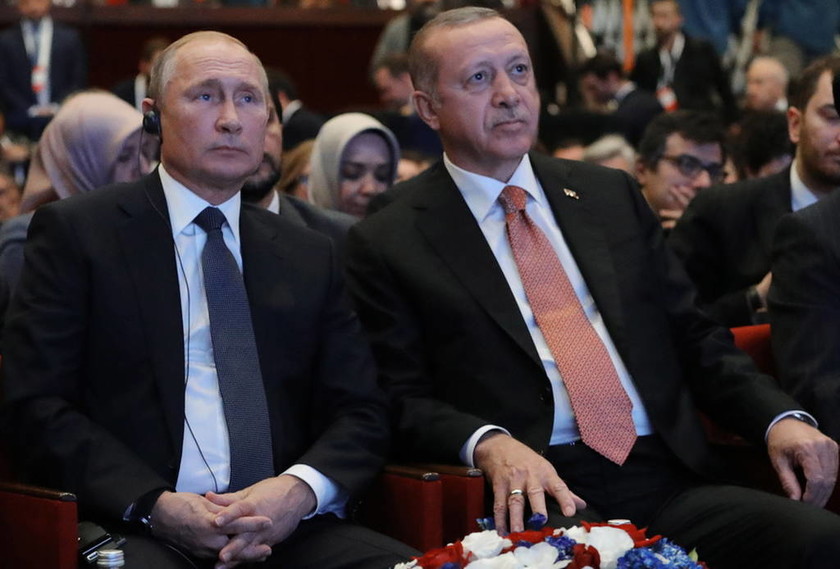 Ερντογάν και Πούτιν ξανά μαζί: Εγκαινίασαν τον αγωγό αερίου TurkStream που συνδέει Ρωσία και Τουρκία