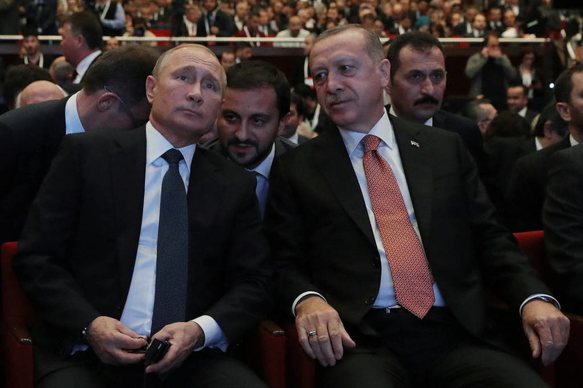 Ερντογάν και Πούτιν ξανά μαζί: Εγκαινίασαν τον αγωγό αερίου TurkStream που συνδέει Ρωσία και Τουρκία