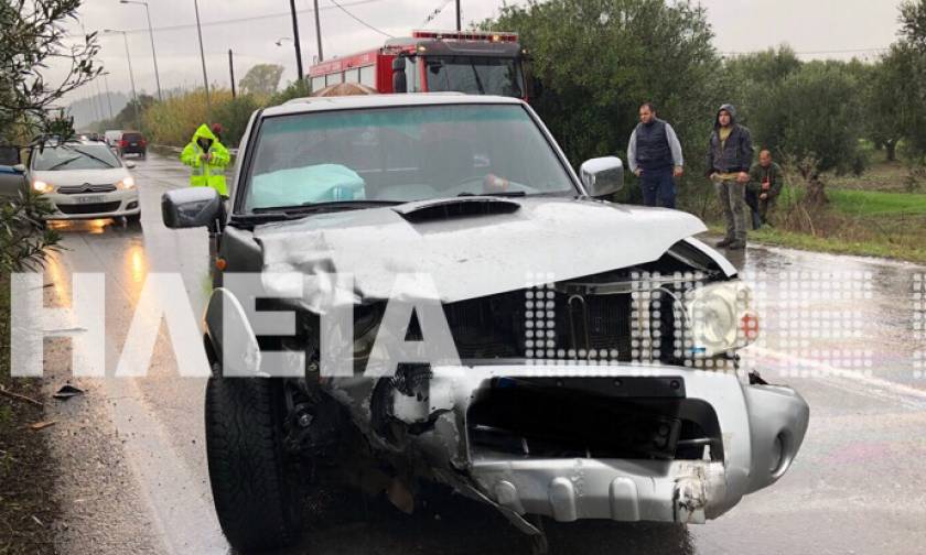 Ηλεία: Σοβαρό τροχαίο με δύο τραυματίες στην αερογέφυρα Στρεφίου