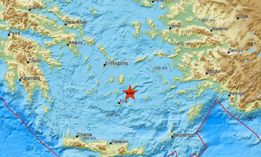 Σεισμός: Ισχυρή σεισμική δόνηση κοντά στην Αμοργό - Αισθητή και στην Αθήνα (pic)