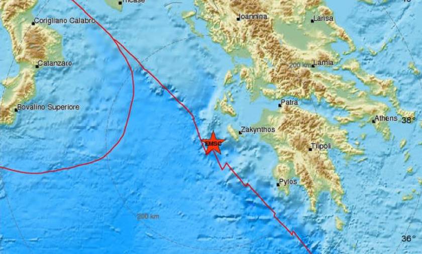 Light tremor shakes Zakynthos