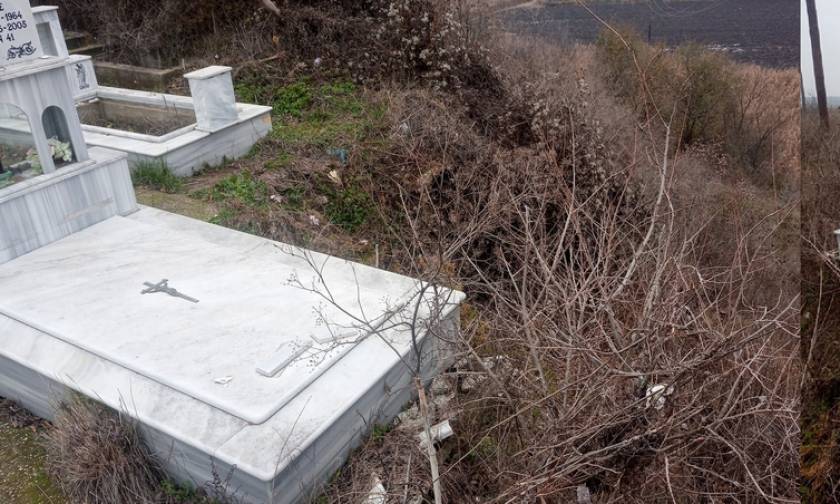 Ορεστιάδα: Καταγγελίες για το νεκροταφείο στο Ορμένιο - Κίνδυνος να βγουν οι σοροί στον… αέρα (pics)
