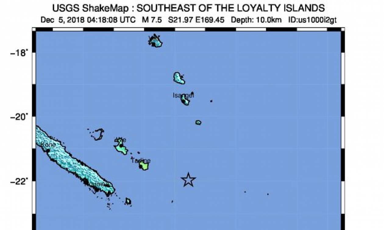 Νέα Καληδονία: Παλιρροϊκά κύματα στον Ειρηνικό μετά τον ισχυρό σεισμό των 7,6 Ρίχτερ