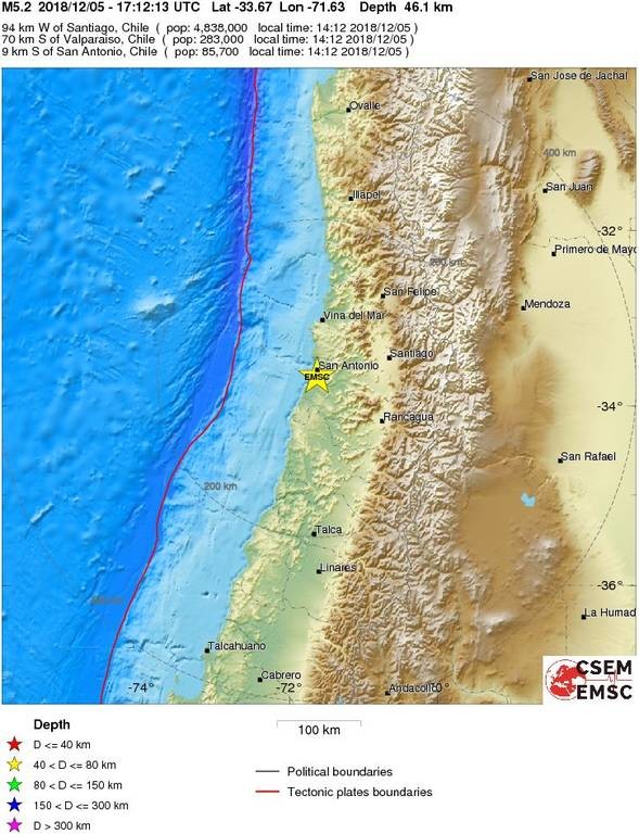 Ισχυρός σεισμός ΤΩΡΑ στη Χιλή