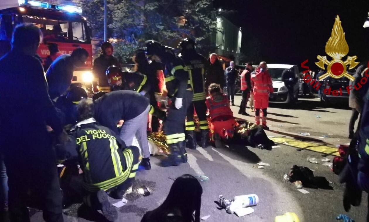 Τραγωδία στην Ανκόνα: Εκατοντάδες ποδοπατήθηκαν σε κλαμπ – Τουλάχιστον έξι νεκροί (Pics+Vid)