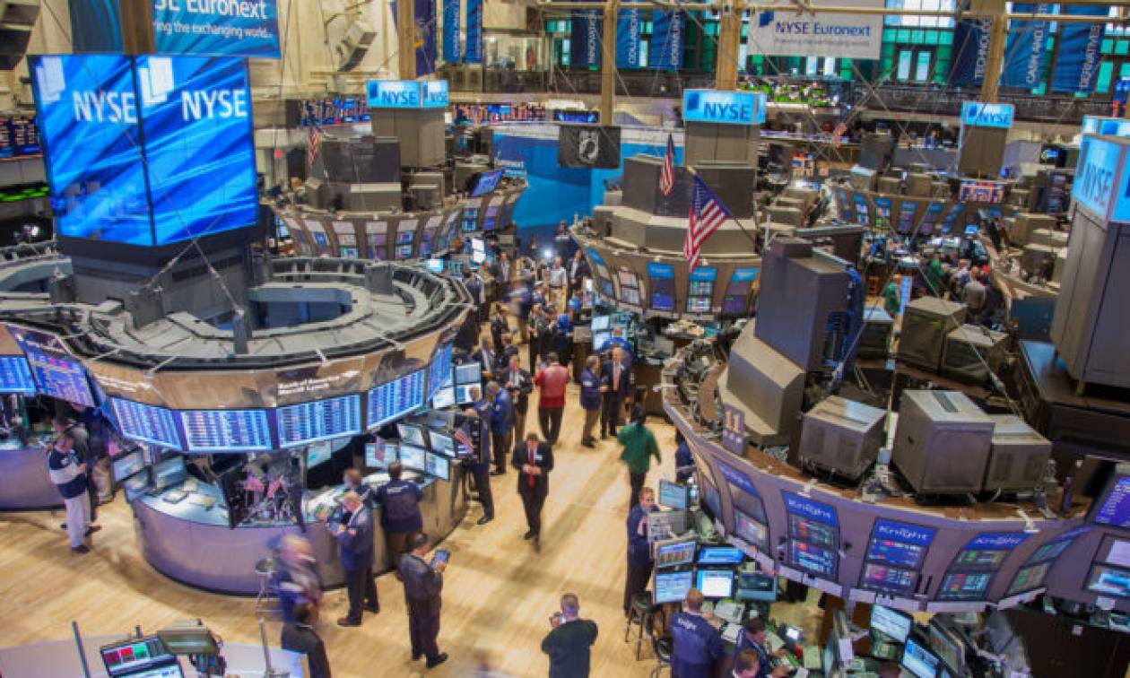 Με άνοδο η Δευτέρα στη Wall Street - Πτώση 3,1% για το αργό πετρέλαιο