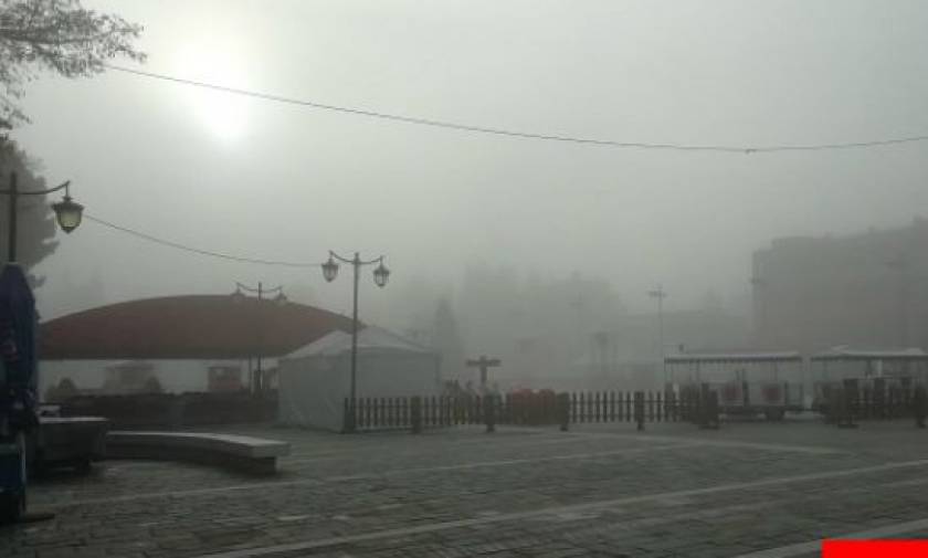 Τρίπολη: Τοπίο στην ομίχλη (pic+vid)