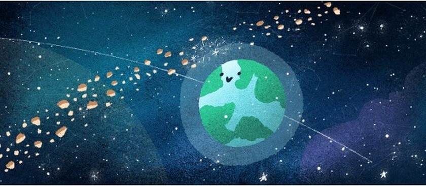 Διδυμίδες 2018: Στη βροχή μετεωριτών με το ελληνικό όνομα αφιερώνει το σημερινό της doodle η Google