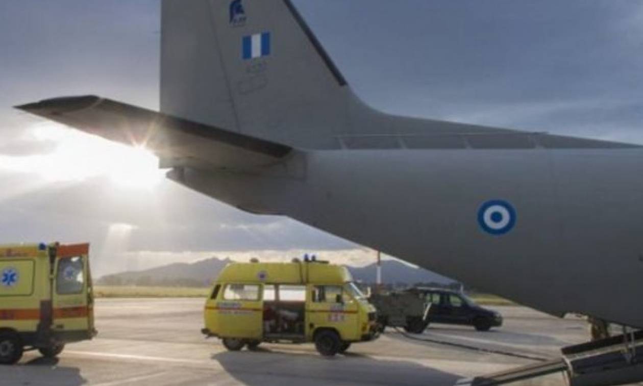 Ηράκλειο: Αεροδιακομιδή τριών μωρών με αεροσκάφος της Πολεμικής Αεροπορίας