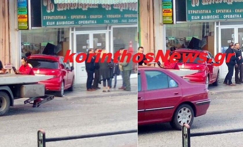 Κόρινθος: Αυτοκίνητο μπήκε μέσα σε κατάστημα (pic)