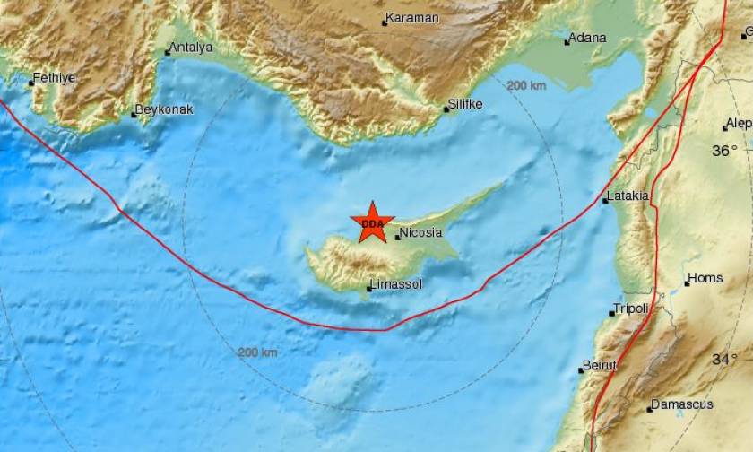 Σεισμός ΤΩΡΑ στην Κύπρο - Αισθητός σε αρκετές περιοχές
