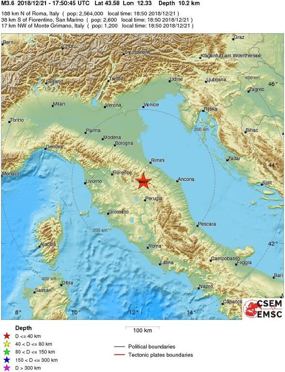 Σεισμός ΤΩΡΑ στην Ιταλία 
