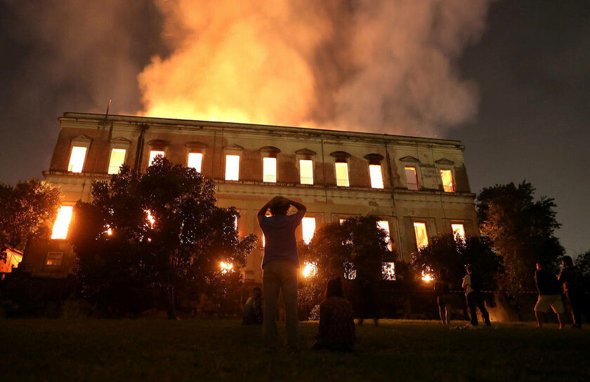 2 Σεπτεμβρίου - Βραζιλία: Καταστροφή! Στις φλόγες το Εθνικό Μουσείο στο Ρίο ντε Τζανέιρο