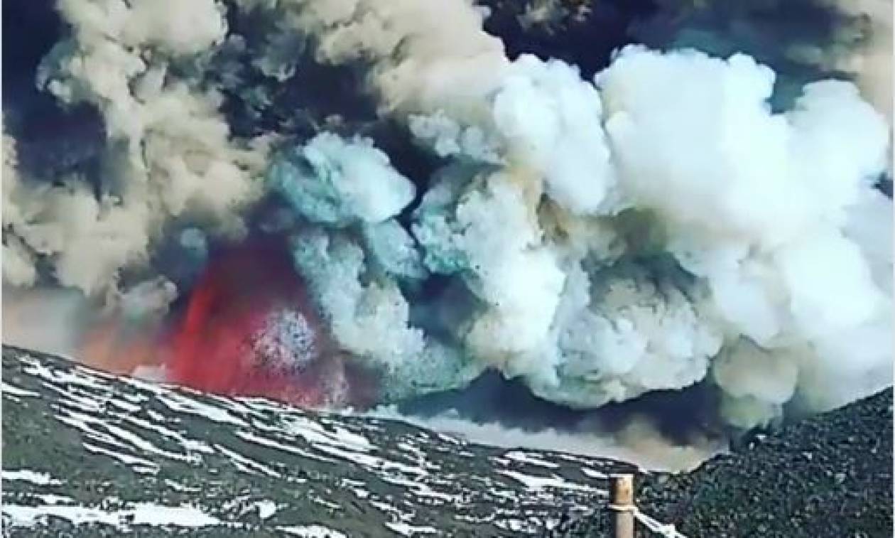 Η οργή της φύσης: Συγκλονιστικό βίντεο από την έκρηξη του ηφαιστείου της Αίτνας (Vid)