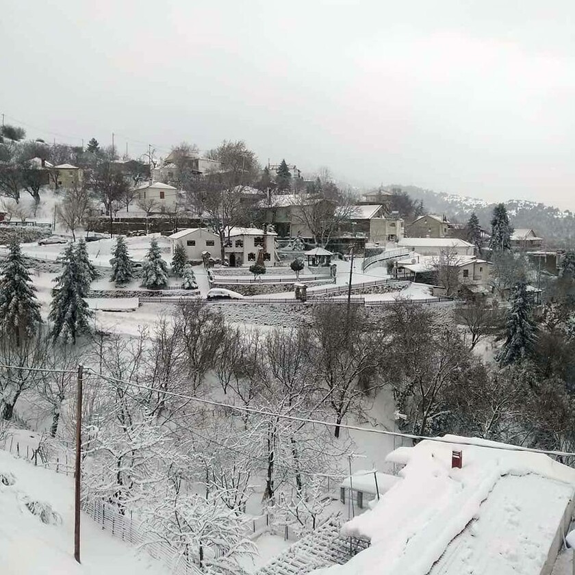 Καιρός: Πρωτοχρονιά με χιόνι σε Ελασσόνα, Φάρσαλα και Κίσσαβο (pics+vid)
