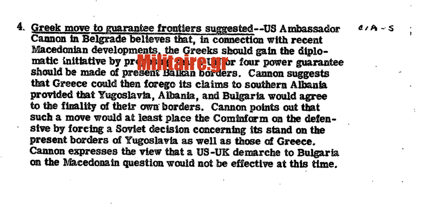 Αποκάλυψη: Αυτά είναι τα απόρρητα έγγραφα της CIA για το Σκοπιανό και τις ελληνοαλβανικές σχέσεις