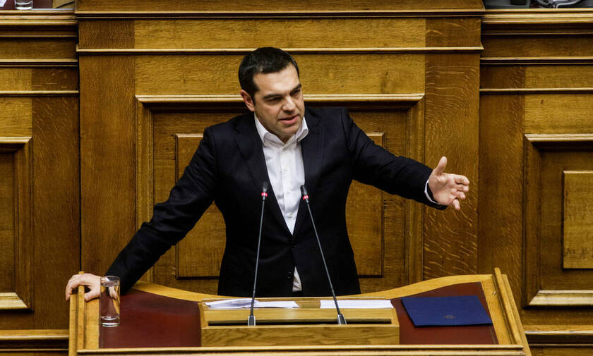 PM Tsipras in parliament: Elections will occur at the end of the four-year term