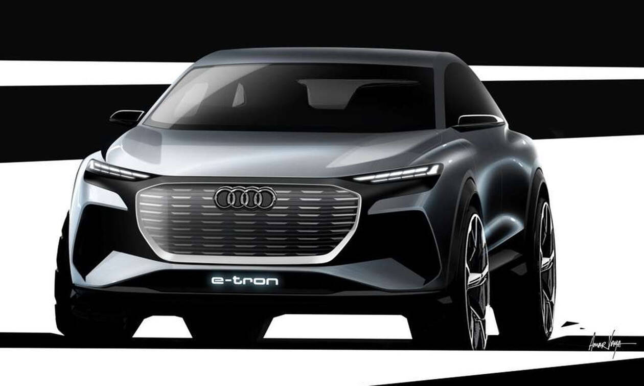 Audi Q4 e-tron concept: τα επίσημα σκίτσα του δεύτερου ηλεκτρικού Audi των 45.000 ευρώ