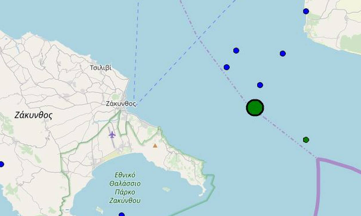 Σεισμός 4,5 Ρίχτερ ταρακούνησε τη Ζάκυνθο
