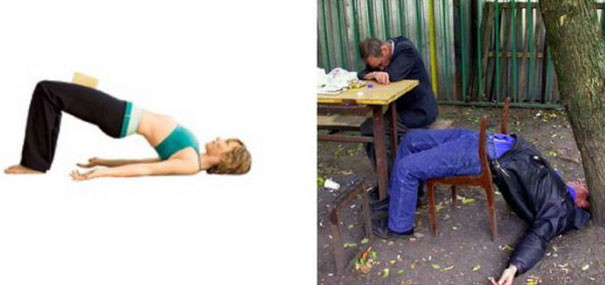 Ξεκαρδιστικές φωτογραφίες: Οι μεθυσμένοι κάνουν την καλύτερη γιόγκα