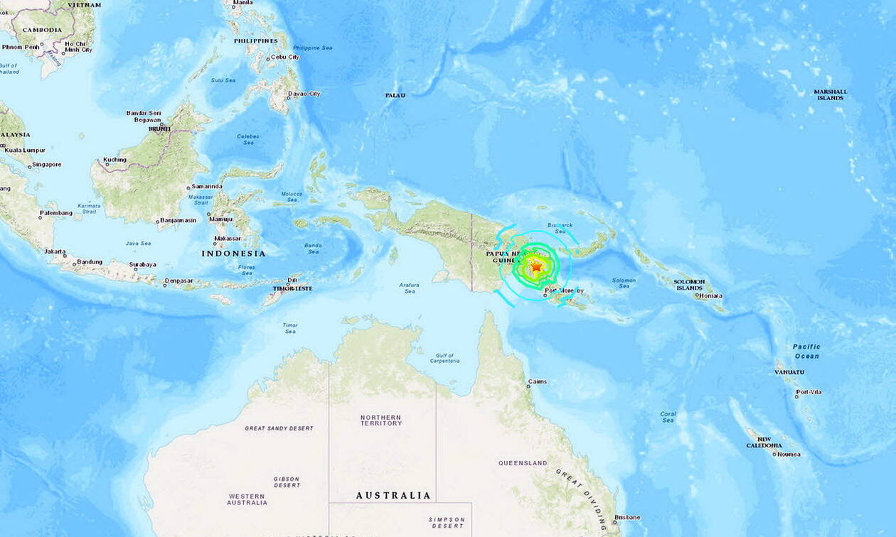 Μεγάλος σεισμός 7,2 Ρίχτερ στην Παπούα - Νέα Γουινέα