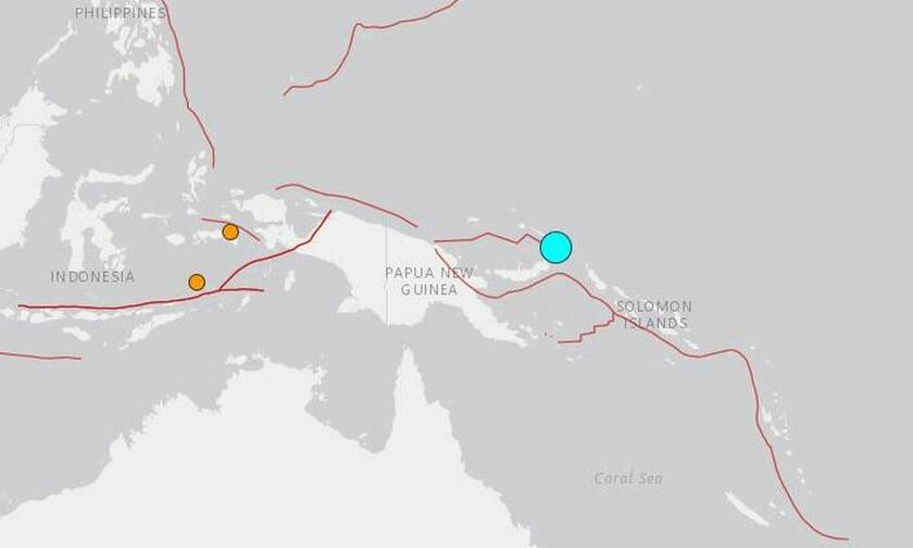 Ισχυρός σεισμός 7,5 Ρίχτερ στην Παπούα Νέα Γουϊνέα