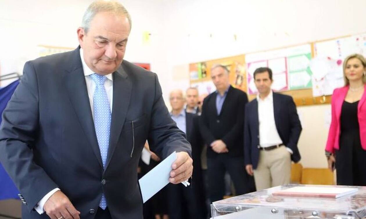 Περιφερειακές Εκλογές 2019:  Ψήφισε για το Β’ γύρο των δημοτικών εκλογών ο Κώστας Καραμανλής