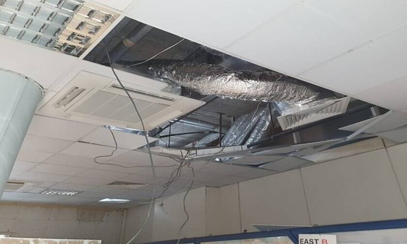 Κύπρος: Κατέρρευσε μέρος της οροφής στο Κέντρου ελέγχου Πτήσεων - Ένας τραυματίας