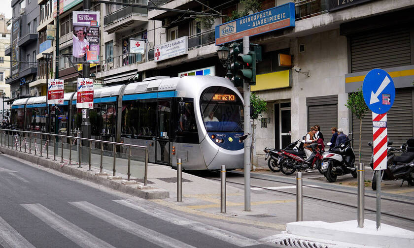 No tram service in Athens