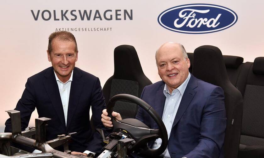Οι όμιλοι Ford και Volkswagen θα συνεργαστούν στην ηλεκτροκίνηση και την αυτόνομη οδήγηση