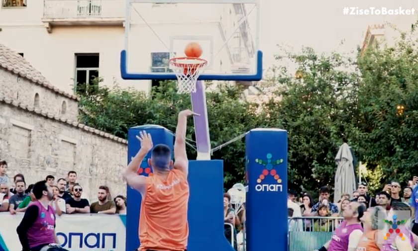 «Midnight 3on3 Streetball» από ΟΣΕΚΑ και ΟΠΑΠ στο Μοναστηράκι - Το μπάσκετ με αμαξίδιο πάει παντού