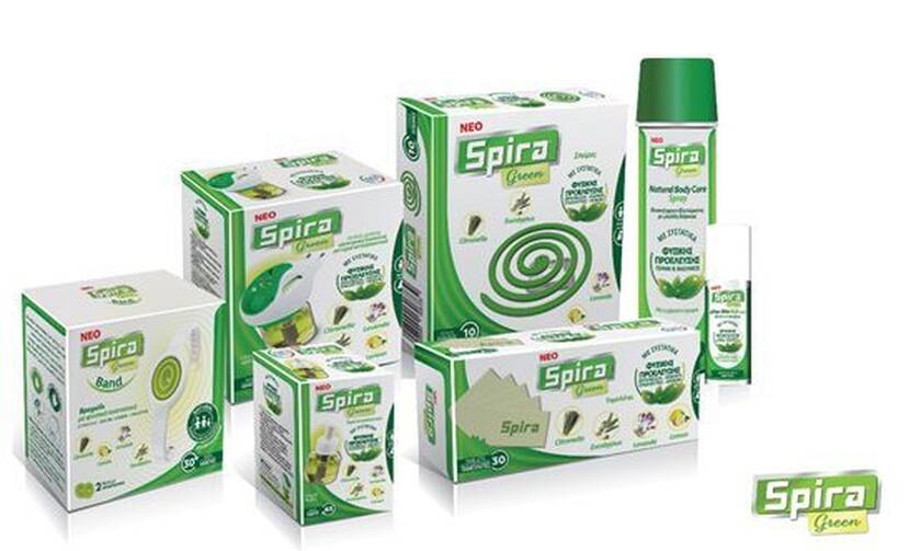 Νέα Ολοκληρωμένη πράσινη σειρά Spira Green με φυσικά αιθέρια έλαια!