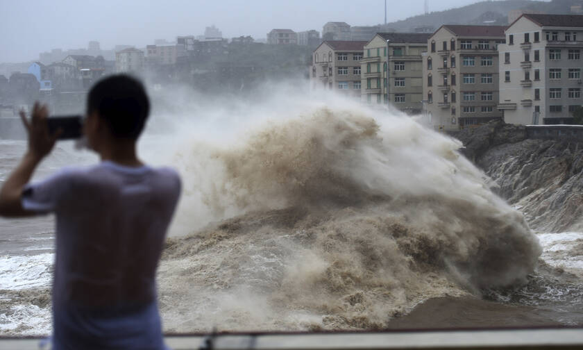 Κίνα: 49 νεκροί και 21 αγνοούμενοι από τον τυφώνα Λεκίμα